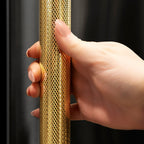 ZLINE 60 in. Built-In French Door Refrigerator 32.2 cu. ft. Black Stainless Steel Water Dispenser Ice Maker Polished Gold Handles (GRBIVZ-BS60KG)