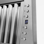 ZLINE 30 in. Wooden Wall Mount Range Hood 400 CFM Rustic Bright White Finish (355WW-30)