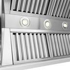 ZLINE 30 in. Wooden Wall Mount Range Hood 400 CFM Rustic Bright White Finish (355WW-30)