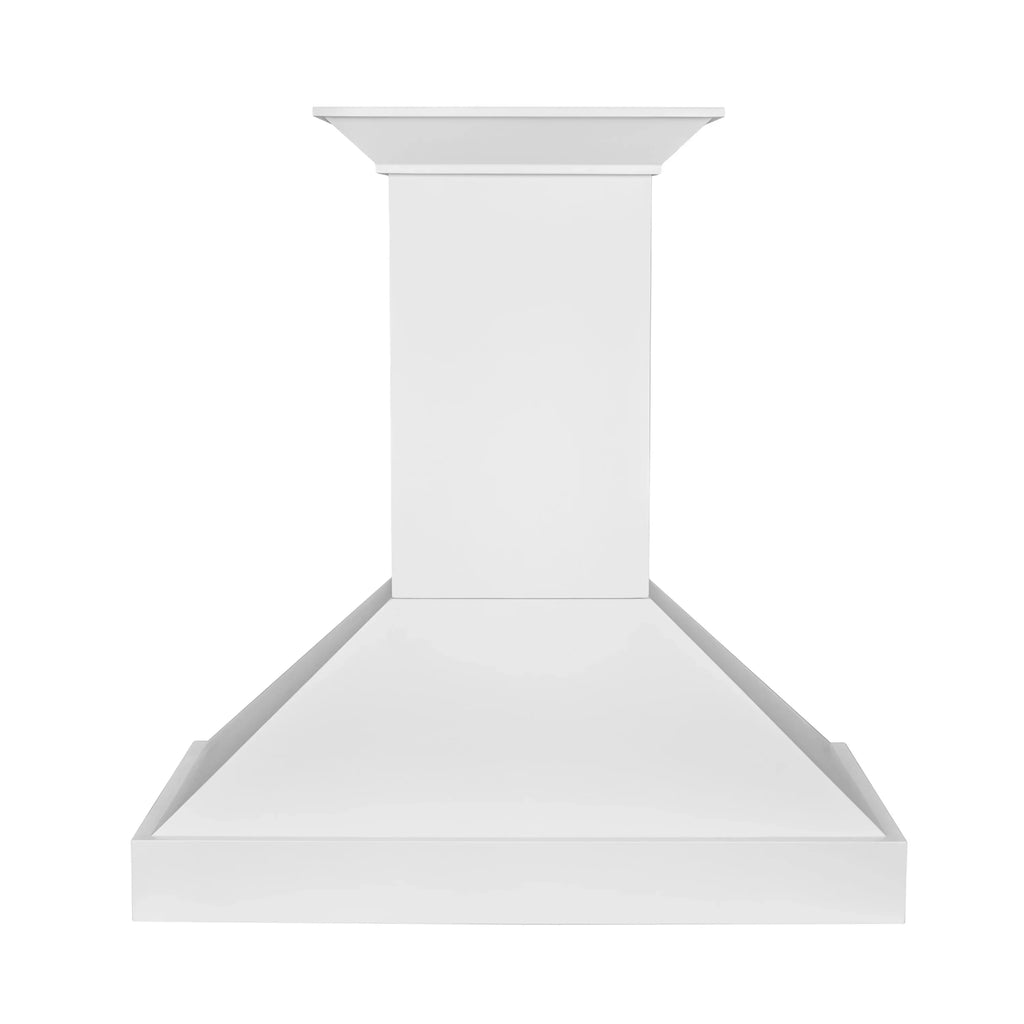 ZLINE 30 in. Wall Mount Range Hood, 400 CFM, Convertible, Smooth Bright White, KBWW-30