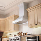 ZLINE 30 in. Wall Mount Range Hood, 400 CFM, Convertible, Smooth Bright White, KBWW-30