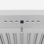 ZLINE 30 in. Wall Mount Range Hood 400 CFM Convertible Wooden Shiplap Bright White Finish (KPWW-30)