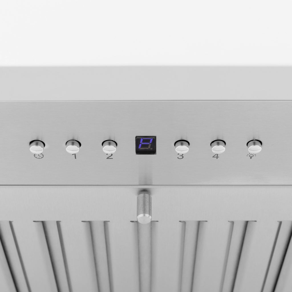 ZLINE 36 in. Wooden Wall Mount Range Hood 400 CFM Convertible Shiplap Bright White (KPWW-36)