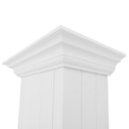 ZLINE 48 in. Wall Mount Range Hood, 400 CFM, Convertible, Wooden Shiplap Bright White Finish (KPWW-48)