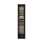 ZLINE 18" 9.0 cu. ft. Triple Zone 68 Bottle Right Hinge Column Wine Cooler in Black Stainless Steel, RCWVR-BS-18