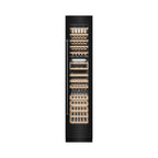 ZLINE 18" 9.0 cu. ft. Triple Zone 68 Bottle Right Hinge Column Wine Cooler in Black Stainless Steel, RCWVR-BS-18