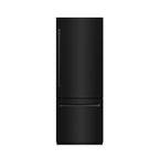 ZLINE 30 in. Built-In Bottom Freezer Refrigerator 16.1 cu. ft. with Water Dispenser, Ice Maker, Black Stainless Steel, Graphite Gray Interior (GRBIV-BS-30)