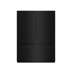 ZLINE 60 in. French Door Built-In Bottom Freezer Refrigerator 32.2 Cu. Ft. with Water Dispensers & Ice Makers, Black Stainless Steel, Graphite Gray Interior (GRBIV-BS-60)