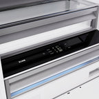 ZLINE 36 in Built-In Bottom Freezer Refrigerator 19.8 cu. ft. Water Dispenser Ice Maker Black Stainless Steel (RBIT-BS-36)