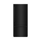 ZLINE 36 in Built-In Bottom Freezer Refrigerator 19.8 cu. ft. Water Dispenser Ice Maker Black Stainless Steel (RBIT-BS-36)