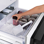 ZLINE 30 in. Built-In Refrigerator 16.1 cu. ft. Internal Water & Ice Dispenser Black Stainless Steel (RBIV-BS-30)