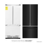 ZLINE 36 in. Built-In Refrigerator 19.6 cu. ft. Internal Water & Ice Dispenser Black Stainless Steel (RBIV-BS-36)