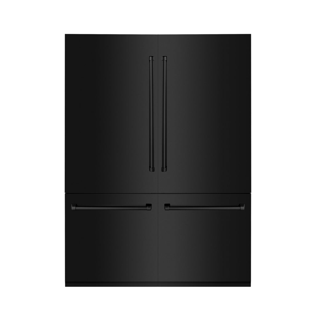 ZLINE 60-Inch Built-In Refrigerator 32.2 cu. ft. Black Stainless Steel Internal Water & Ice Dispenser (RBIV-BS-60)