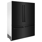 ZLINE 60-Inch Built-In Refrigerator 32.2 cu. ft. Black Stainless Steel Internal Water & Ice Dispenser (RBIV-BS-60)