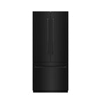 ZLINE 36 in. French Door Built-In Bottom Freezer Refrigerator, 19.6 Cu. Ft., Water Dispenser, Ice Maker, Black Stainless Steel, Stainless Steel Interior (SRBIV-BS-36)
