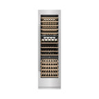 ZLINE 24" 12.4 cu. ft. Triple Zone 100 Bottle Column Wine Cooler in Satin Stainless Steel, RCWV-SN-24