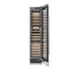ZLINE 18" 9.0 cu. ft. Triple Zone 68 Bottle Right Hinge Column Wine Cooler in Satin Stainless Steel, RCWVR-SN-18
