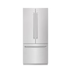ZLINE 36 in. French Door Built-In Bottom Freezer Refrigerator 19.6 cu. ft. with Water Dispenser, Ice Maker, Satin Stainless Steel, Graphite Gray Interior (GRBIV-SN-36)