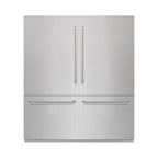 ZLINE 72 in. French Door Built-In Bottom Freezer Refrigerator 39.6 cu. ft. with Water Dispensers & Ice Makers Satin Stainless Steel (RBIT-SN-72)