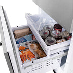 ZLINE 30 in Built-In Bottom Freezer Refrigerator 16.1 cu. ft. Water Dispenser Ice Maker Satin Stainless Steel (RBIV-SN-30)
