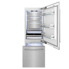 ZLINE 30 in Built-In Bottom Freezer Refrigerator 16.1 cu. ft. Water Dispenser Ice Maker Satin Stainless Steel (RBIV-SN-30)