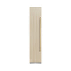 ZLINE Autograph 18" 8.6 cu. ft. Panel Ready Left Hinge Column Freezer with Graphite Gray Interior and Champagne Bronze Accents, RBCFVLZ-18-CB