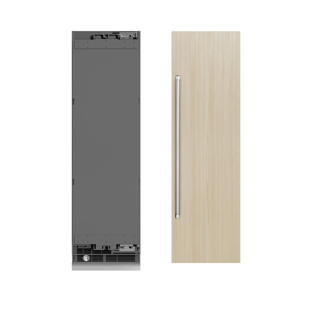 ZLINE 24 in. Column Refrigerator, Panel Ready, 12.5 Cu. Ft., Graphite Gray Interior (RBCRV-24)