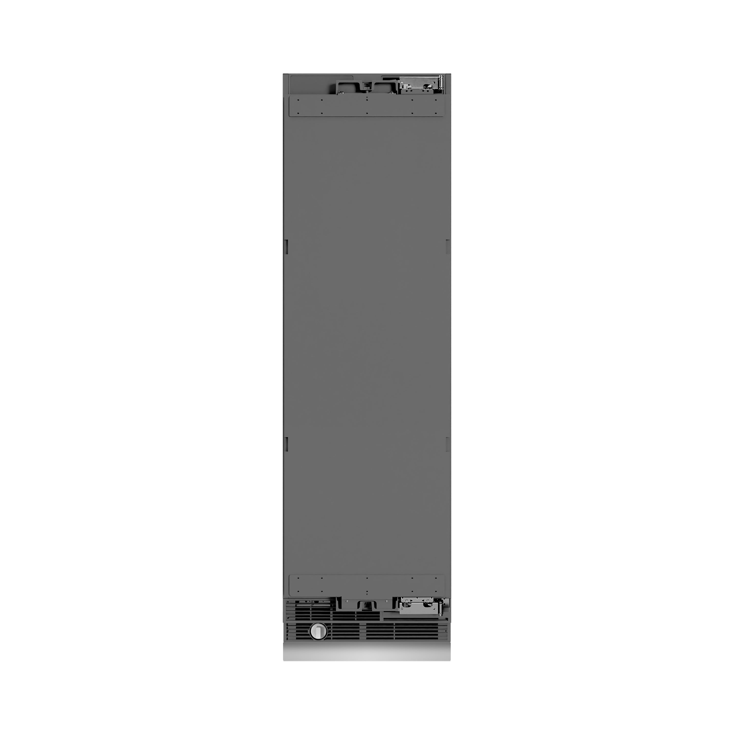 ZLINE 24 in. Panel Ready Column Refrigerator 12.5 cu. ft. Graphite Gray Interior Polished Gold Accents (RBCRVZ-24-G)