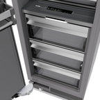 ZLINE 30 in. Panel Ready Column Refrigerator 16.7 cu. ft. Graphite Gray Interior Champagne Bronze Accents (RBCRVZ-30-CB)
