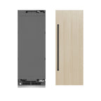ZLINE 30 in. Panel Ready Column Refrigerator 16.7 Cu. Ft. Graphite Gray Interior Matte Black Accents (RBCRVZ-30-MB)