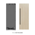 ZLINE 30 in. Panel Ready Column Refrigerator 16.7 Cu. Ft. Graphite Gray Interior Matte Black Accents (RBCRVZ-30-MB)