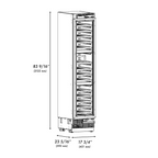 ZLINE 18" 9.0 cu. ft. Triple Zone 68 Bottle Panel Ready Left Hinge Column Wine Cooler, RBCWVL-18