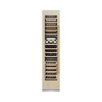 ZLINE Autograph 18" 9.0 cu. ft. Triple Zone 68 Bottle Panel Ready Left Hinge Column Wine Cooler with Polished Gold Accents, RBCWVLZ-18-G