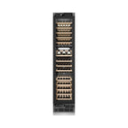 ZLINE Autograph 18" 9.0 cu. ft. Triple Zone 68 Bottle Panel Ready Left Hinge Column Wine Cooler with Matte Black Accents, RBCWVLZ-18-MB