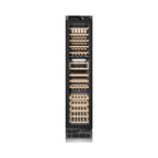 ZLINE Autograph 18" 9.0 cu. ft. Triple Zone 68 Bottle Panel Ready Right Hinge Column Wine Cooler with Champagne Bronze Accents, RBCWVRZ-18-CB