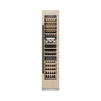 ZLINE Autograph 18" 9.0 cu. ft. Triple Zone 68 Bottle Panel Ready Right Hinge Column Wine Cooler with Matte Black Accents, RBCWVRZ-18-MB