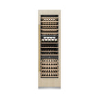 ZLINE Autograph 24" 12.4 cu. ft. Triple Zone 100 Bottle Panel Ready Column Wine Cooler with Polished Gold Accents, RBCWVZ-24-G