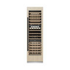ZLINE Autograph 24" 12.4 cu. ft. Triple Zone 100 Bottle Panel Ready Column Wine Cooler with Matte Black Accents, RBCWVZ-24-MB