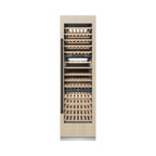 ZLINE Autograph 24" 12.4 cu. ft. Triple Zone 100 Bottle Panel Ready Column Wine Cooler with Matte Black Accents, RBCWVZ-24-MB