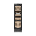 ZLINE Autograph 24" 12.4 cu. ft. Triple Zone 100 Bottle Panel Ready Column Wine Cooler with Matte Black Accents, RBCWVZ-24-MB
