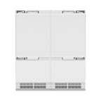 ZLINE 72 in. Panel Ready French Door Built-In Bottom Freezer Refrigerator 39.6 cu. ft. with Water Dispensers, Ice Makers, Champagne Bronze Accents (RBITZ-72-CB)