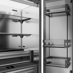 ZLINE 36 in. Panel Ready French Door Built-In Bottom Freezer Refrigerator, 19.6 cu. ft., Water Dispenser, Ice Maker, Stainless Steel Interior (SRBIV-36)