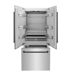 ZLINE Autograph Matte Black Package - 36" Rangetop, 36" Range Hood, Dishwasher, Built-In Refrigerator, Microwave Drawer