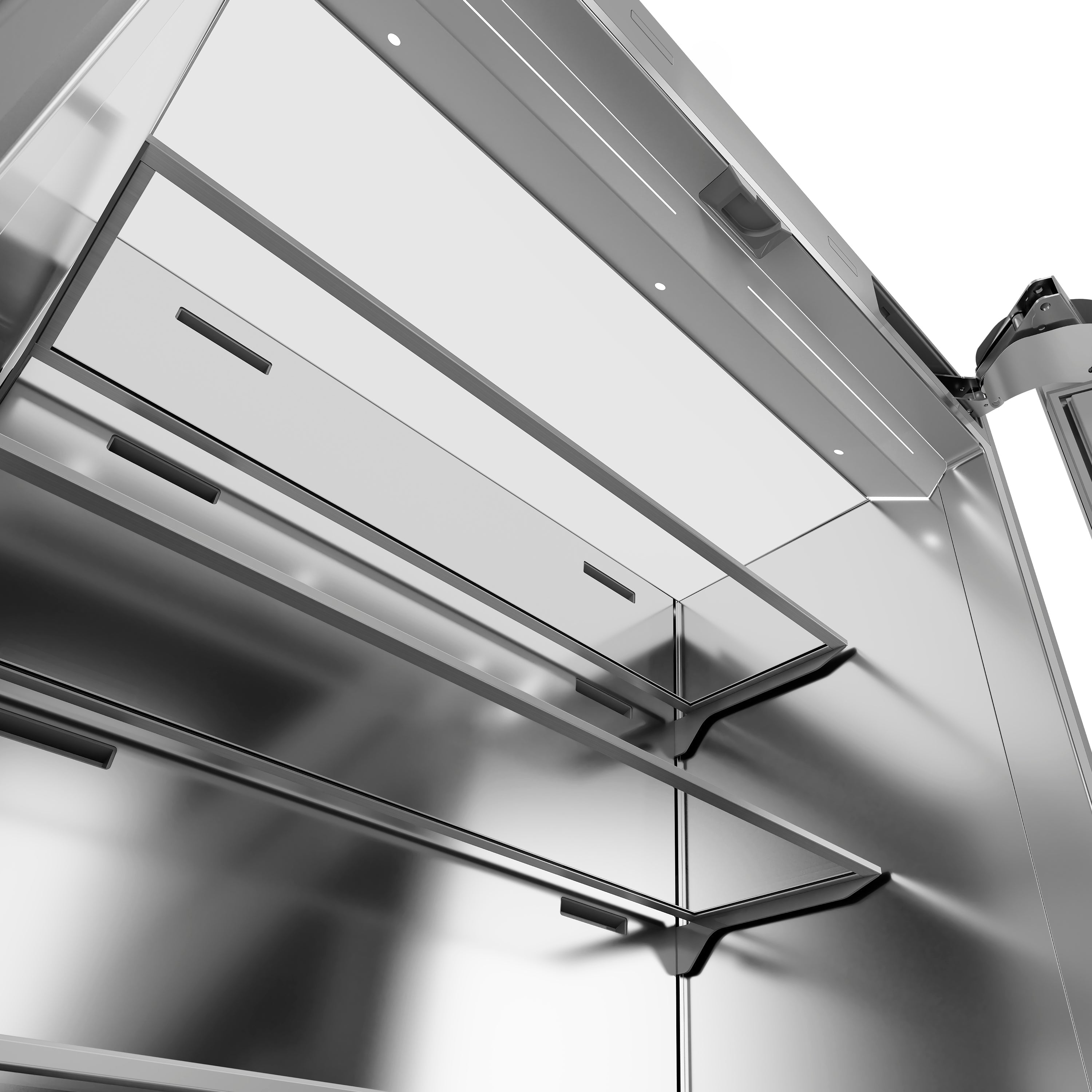 ZLINE 36 in. French Door Built-In Bottom Freezer Refrigerator 19.6 Cu. Ft. Water Dispenser Ice Maker Satin Stainless Steel (SRBIV-SN-36)