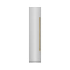 ZLINE Autograph 18" 8.6 cu. ft. Left Hinge Column Freezer in Stainless Steel with Graphite Gray Interior and Champagne Bronze Accents, RCFVLZ-30418-CB