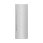 ZLINE 30 in. Column Refrigerator 16.7 cu. ft. Stainless Steel with Graphite Gray Interior (RCRV-304-30)