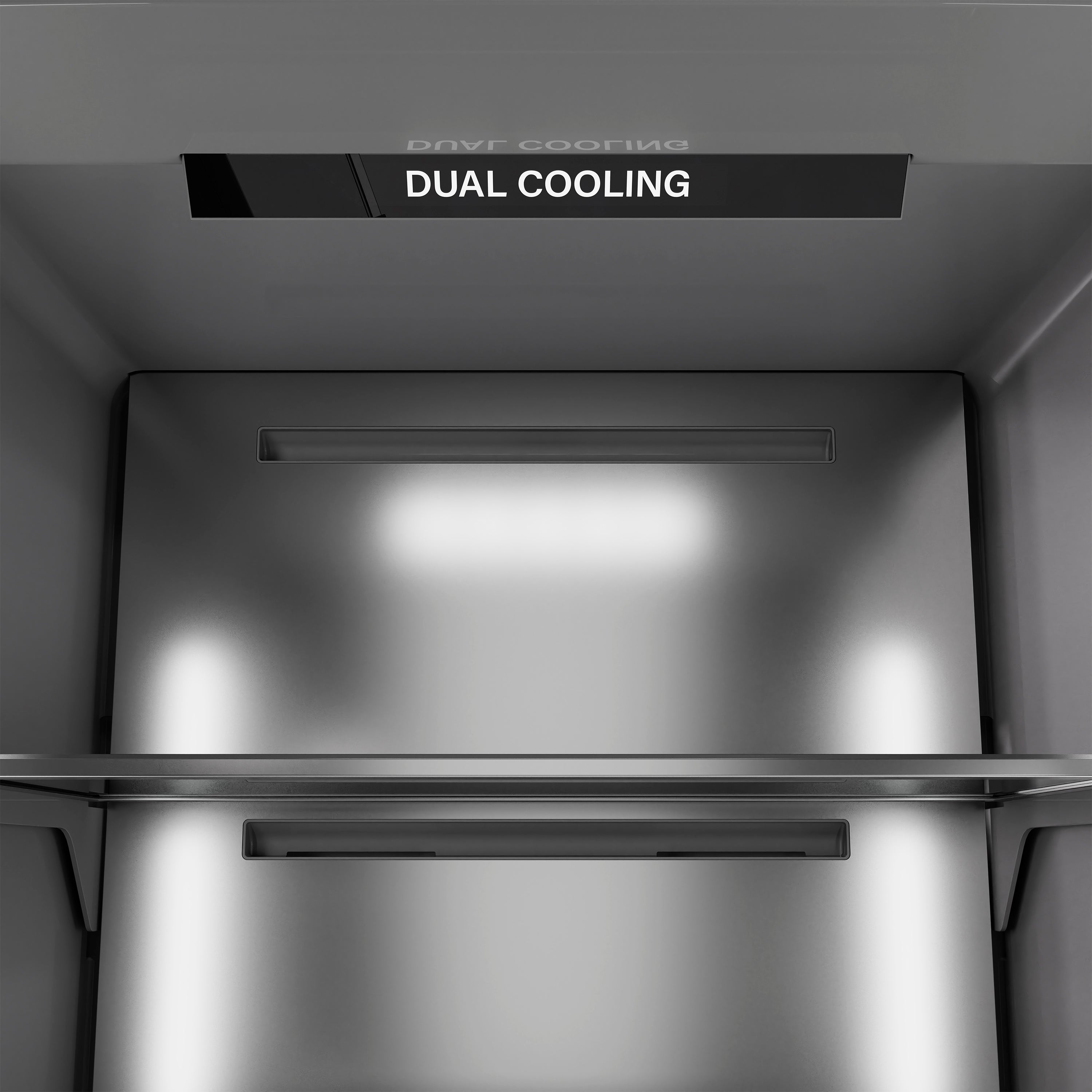 ZLINE 24 in. Column Refrigerator 12.5 cu. ft. Stainless Steel Graphite Gray Interior Champagne Bronze Accents (RCRVZ-30424-CB)