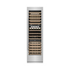 ZLINE 24" 12.4 cu. ft. Triple Zone 100 Bottle Column Wine Cooler in Stainless Steel, RCWV-304-24