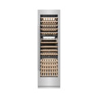 ZLINE 24" 12.4 cu. ft. Triple Zone 100 Bottle Column Wine Cooler in Stainless Steel, RCWV-304-24