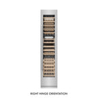 ZLINE 18" 9.0 cu. ft. Triple Zone 68 Bottle Right Hinge Column Wine Cooler in Stainless Steel, RCWVR-304-18